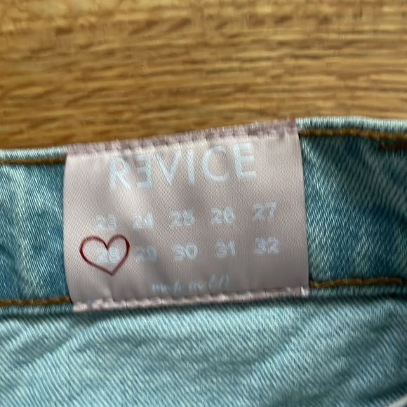 Revice Yin Yang Crops Zipper Jeans in two tone Tokyo Wash size 28 B5 - Picture 6 of 8